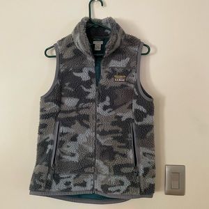 Camo Fuzzy Vest